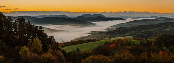 jesenná panoráma Marikovskej doliny- Dolná Mariková