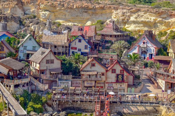 Malta - Popeye village dedinka kde natáčali Pepka námorníka